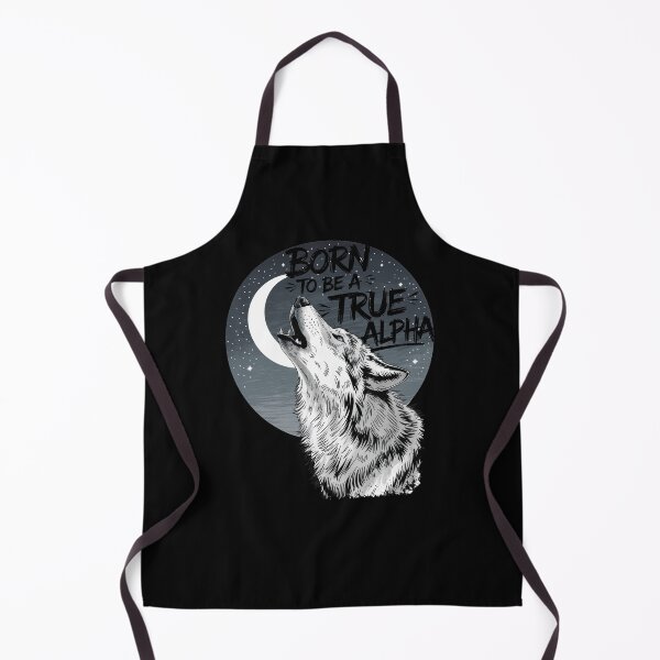 Item preview, Born to Be a True Alpha Wolf Moon Design Outdoors designed and sold by Flying Jake.
