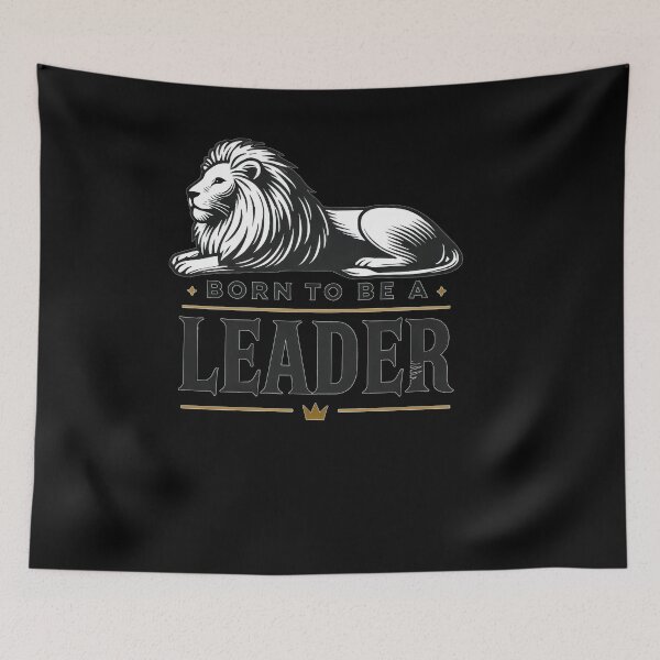 Item preview, Lion Born to Be a Leader Motivational Design designed and sold by Flying Jake.