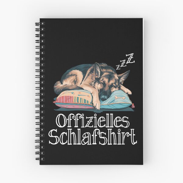 Item preview, Offizielles Schlafshirt - Niedlicher Deutscher Schäferhund schläft designed and sold by Smix Pixels.