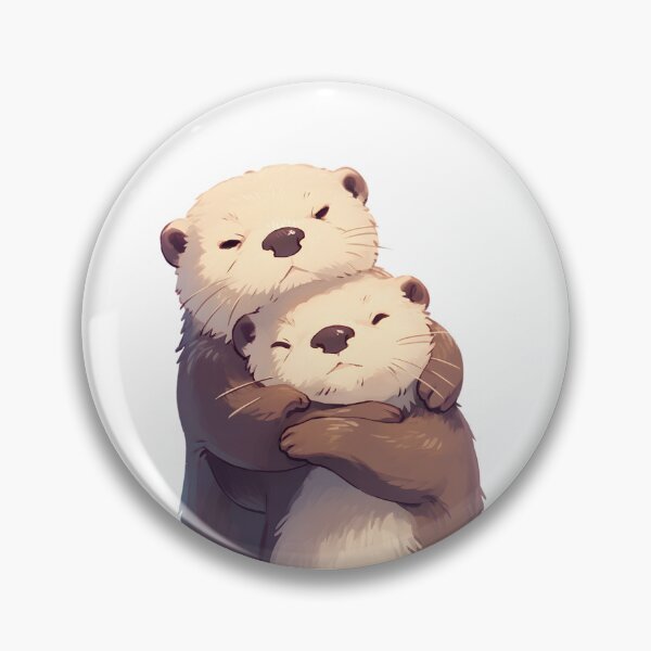 Item preview, Cute Cuddling Otters  designed and sold by StickySparkle.