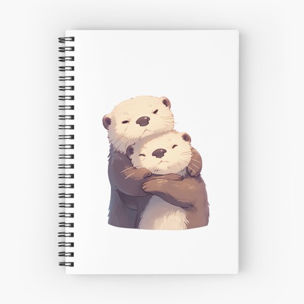Item preview, Cute Cuddling Otters  designed and sold by StickySparkle.