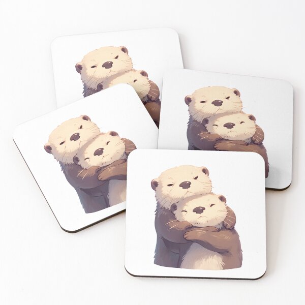 Item preview, Cute Cuddling Otters  designed and sold by StickySparkle.