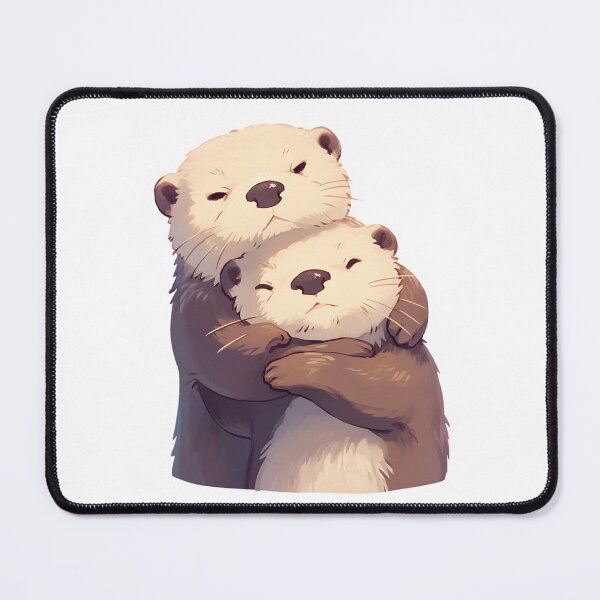Item preview, Cute Cuddling Otters  designed and sold by StickySparkle.