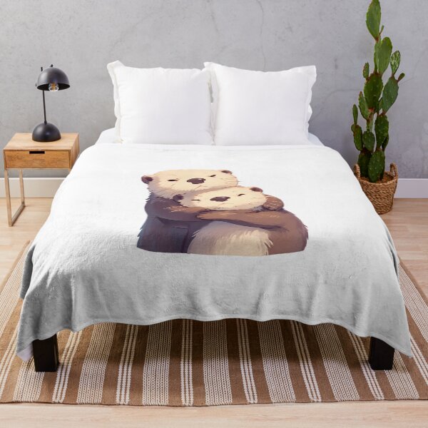 Item preview, Cute Cuddling Otters  designed and sold by StickySparkle.