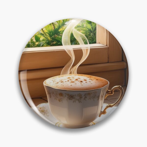 Item preview, 001 Steaming Hot Coffee designed and sold by Alexis Art Collection.