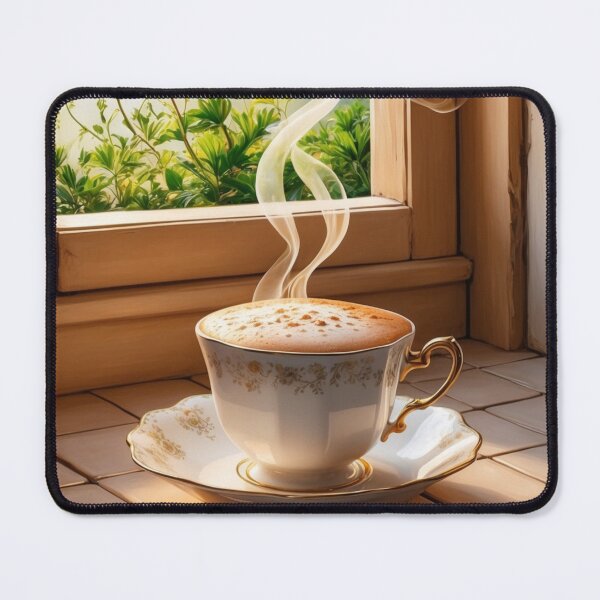 Item preview, 001 Steaming Hot Coffee designed and sold by Alexis Art Collection.