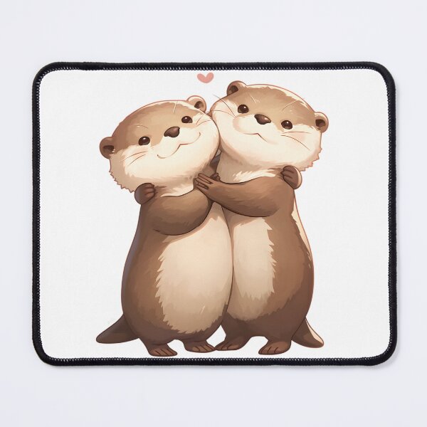 Item preview, Cute Cuddling Otters  designed and sold by StickySparkle.