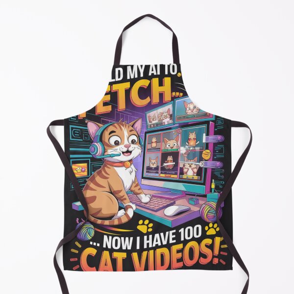 Item preview, I Told AI to Fetch... Now I Have 100 Cat Videos! designed and sold by Shabby Script Archive | Digital Designer .