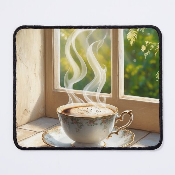 Item preview, 002 Steaming Hot Coffee designed and sold by Alexis Art Collection.