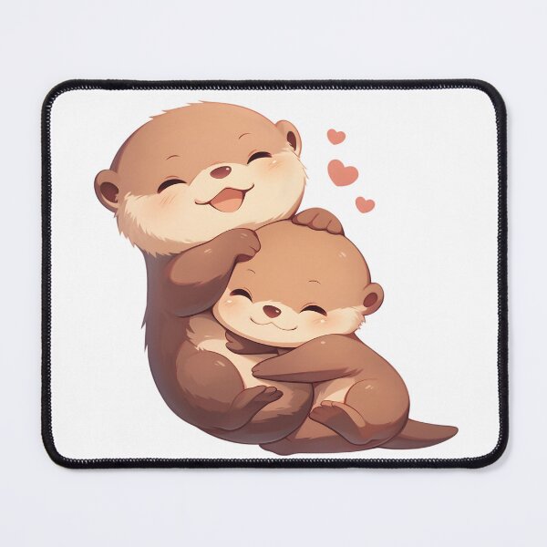 Item preview, Cute Cuddling Otters  designed and sold by StickySparkle.