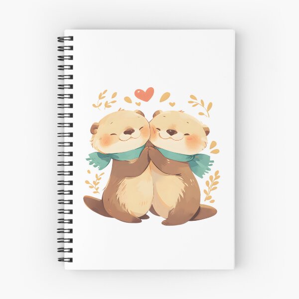 Item preview, Cute Cuddling Otters  designed and sold by StickySparkle.