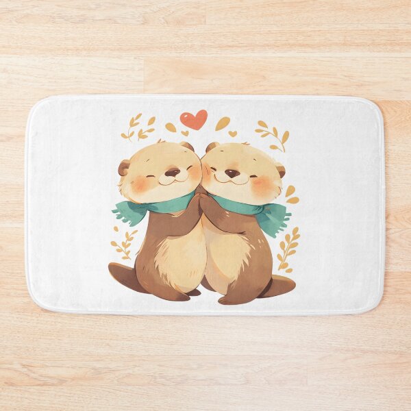 Item preview, Cute Cuddling Otters  designed and sold by StickySparkle.