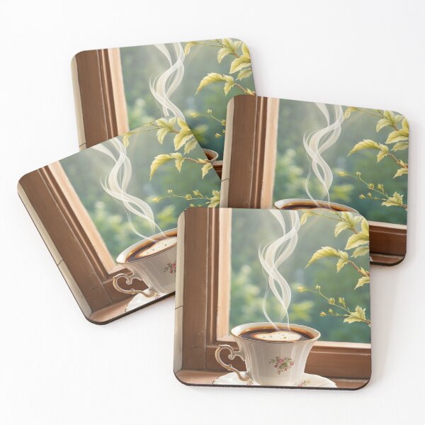 Item preview, 003 Steaming Hot Coffee designed and sold by Alexis Art Collection.