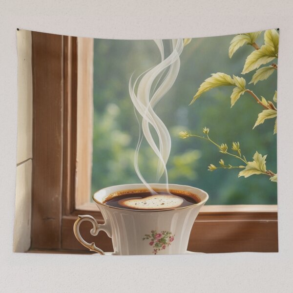 Item preview, 003 Steaming Hot Coffee designed and sold by Alexis Art Collection.