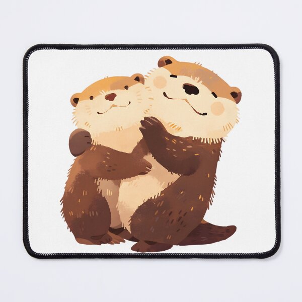 Item preview, Cute Cuddling Otters  designed and sold by StickySparkle.