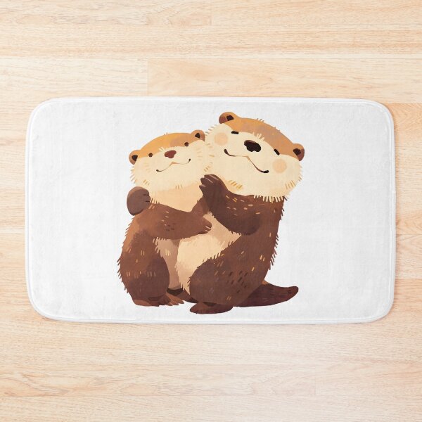 Item preview, Cute Cuddling Otters  designed and sold by StickySparkle.