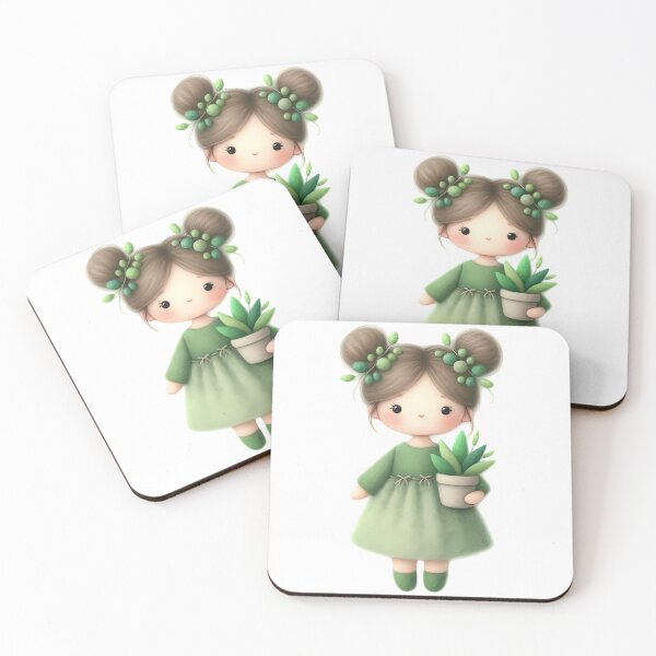Item preview, A0585 Leafy Doll – Whimsical Nature-Inspired Collectible, Perfect Gift for Eco-Lovers, Unique Decor with Leaf-Themed Charm and Elegance designed and sold by angieart68.