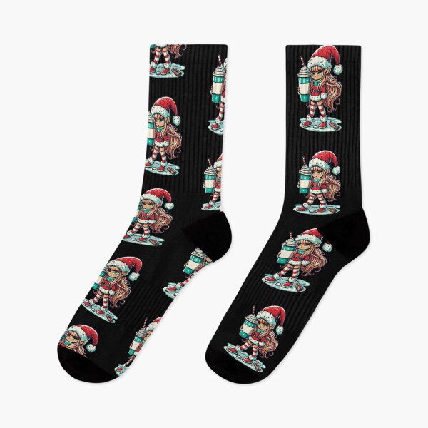 Item preview, Christmas Gnome With Coffee designed and sold by LuminOrb.