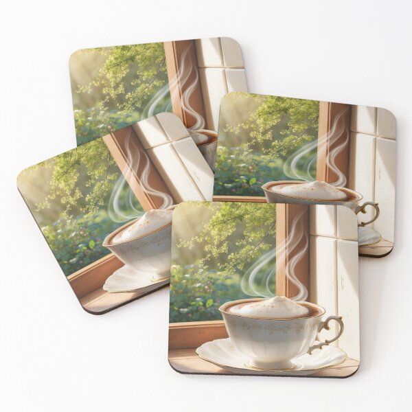 Item preview, 004 Steaming Hot Coffee designed and sold by Alexis Art Collection.