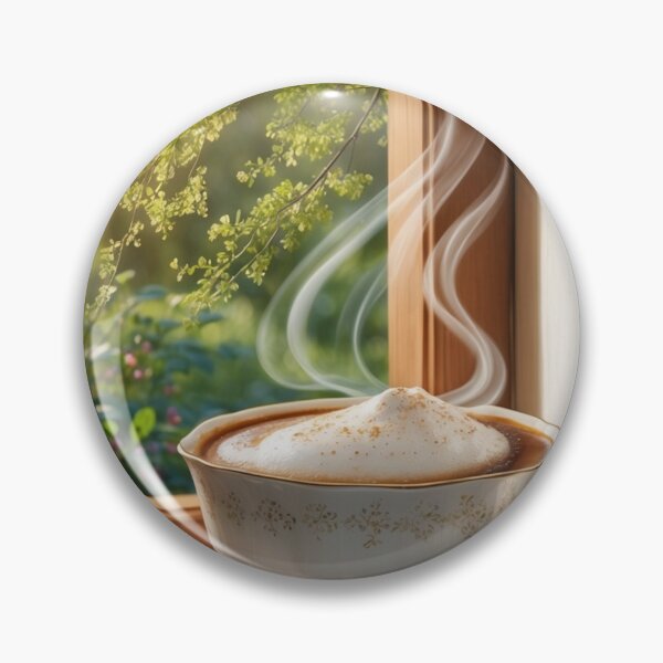 Item preview, 004 Steaming Hot Coffee designed and sold by Alexis Art Collection.