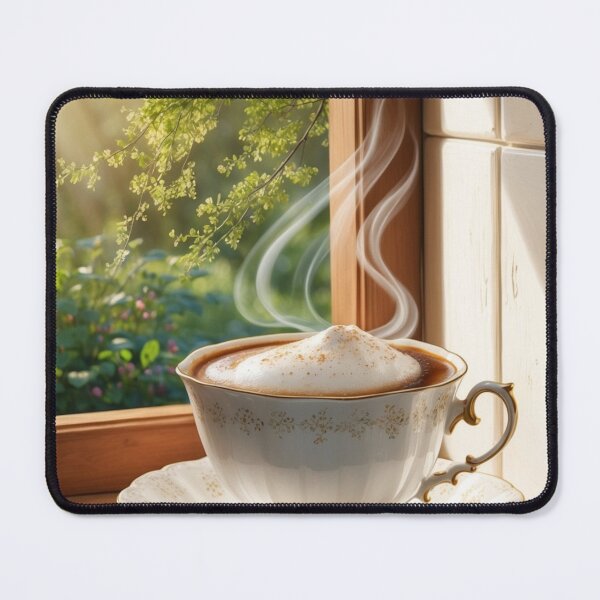 Item preview, 004 Steaming Hot Coffee designed and sold by Alexis Art Collection.