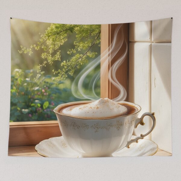 Item preview, 004 Steaming Hot Coffee designed and sold by Alexis Art Collection.