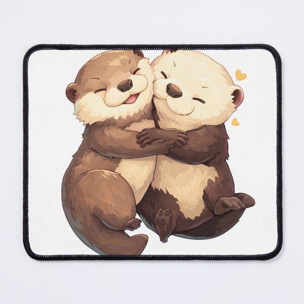 Item preview, Cute Cuddling Otters  designed and sold by StickySparkle.
