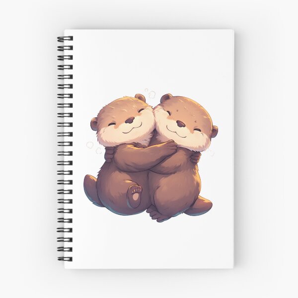 Item preview, Cute Cuddling Otters  designed and sold by StickySparkle.