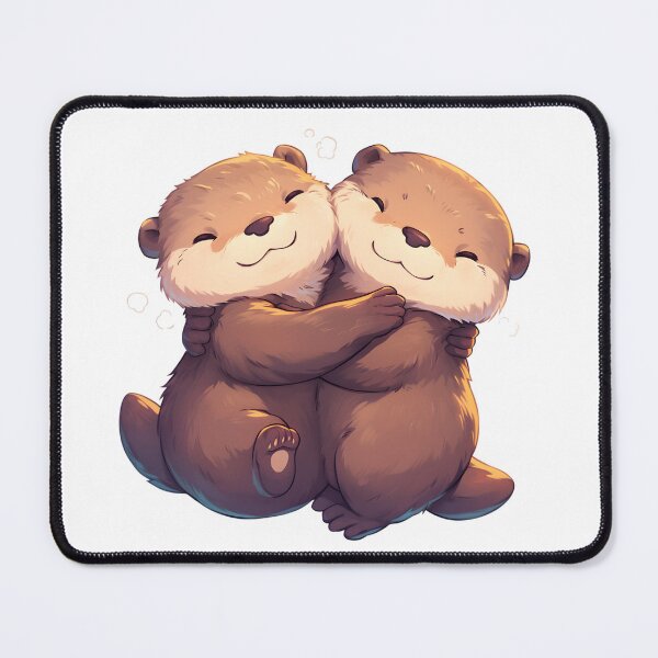 Item preview, Cute Cuddling Otters  designed and sold by StickySparkle.