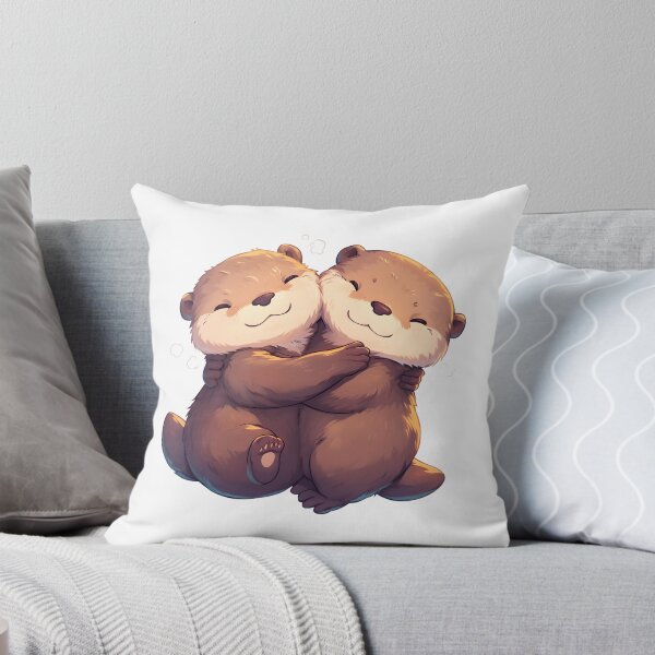 Item preview, Cute Cuddling Otters  designed and sold by StickySparkle.