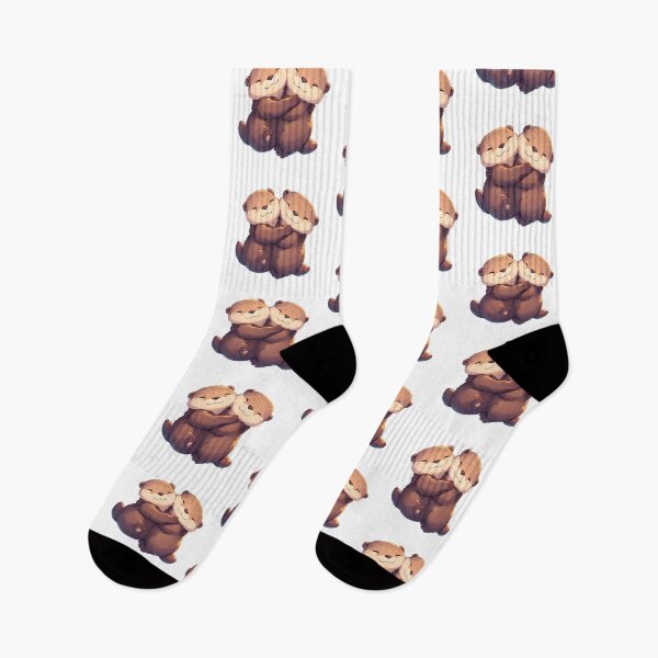 Item preview, Cute Cuddling Otters  designed and sold by StickySparkle.