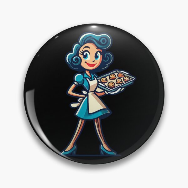 Item preview, Happy Baker With Cookie Tray designed and sold by LuminOrb.