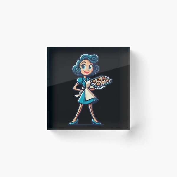Item preview, Happy Baker With Cookie Tray designed and sold by LuminOrb.