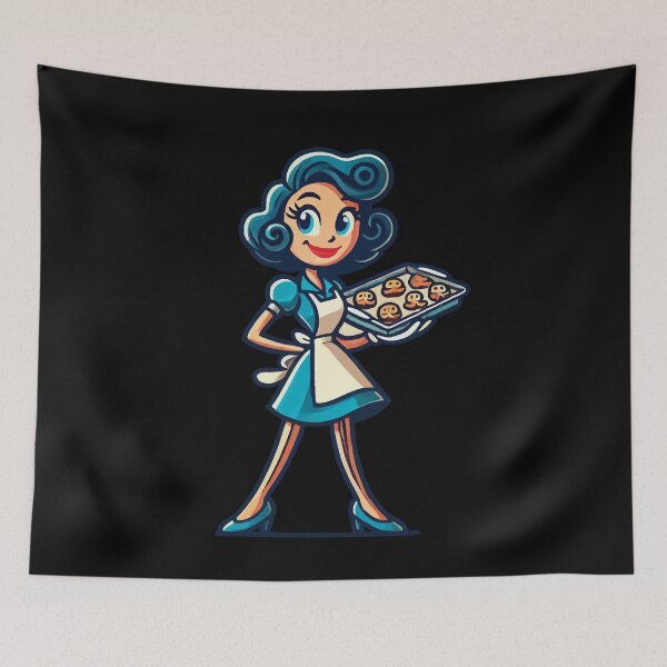Item preview, Happy Baker With Cookie Tray designed and sold by LuminOrb.
