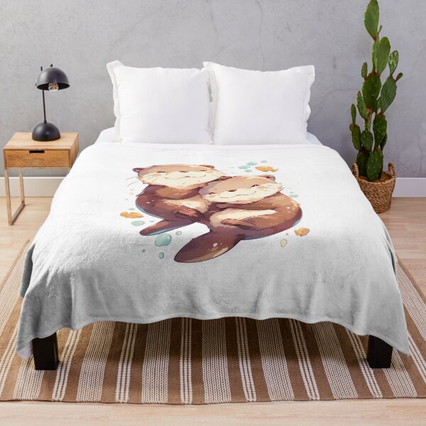 Item preview, Cute Cuddling Otters designed and sold by StickySparkle.