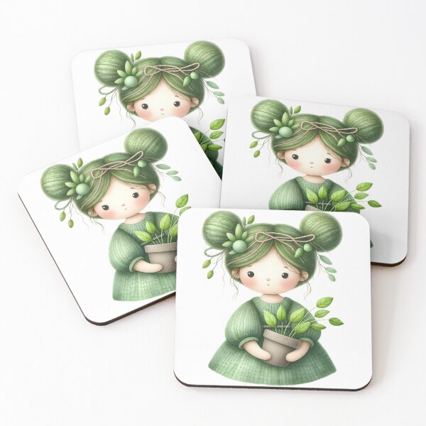 Item preview, A0585 Leafy Doll – Whimsical Nature-Inspired Collectible, Perfect Gift for Eco-Lovers, Unique Decor with Leaf-Themed Charm and Elegance designed and sold by angieart68.