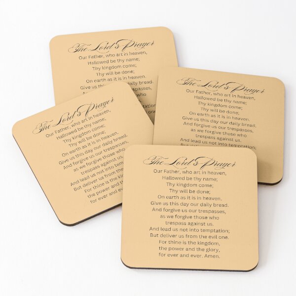 Item preview, The Lord's Prayer Christian Bible Verse Typography designed and sold by Our Bible Journey.