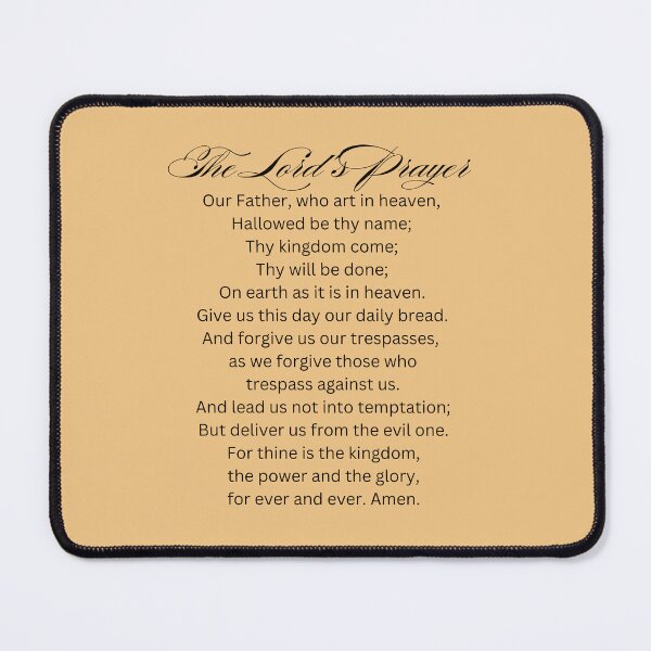 Item preview, The Lord's Prayer Christian Bible Verse Typography designed and sold by Our Bible Journey.