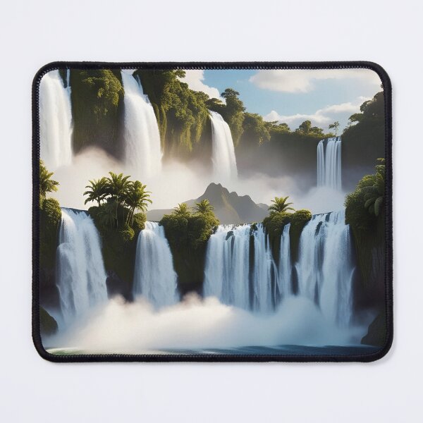 Item preview, waterfalls in the green forest or green jungle 17  designed and sold by AA-designstore.