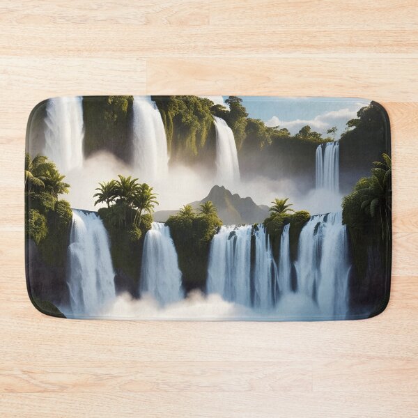 Item preview, waterfalls in the green forest or green jungle 17  designed and sold by AA-designstore.