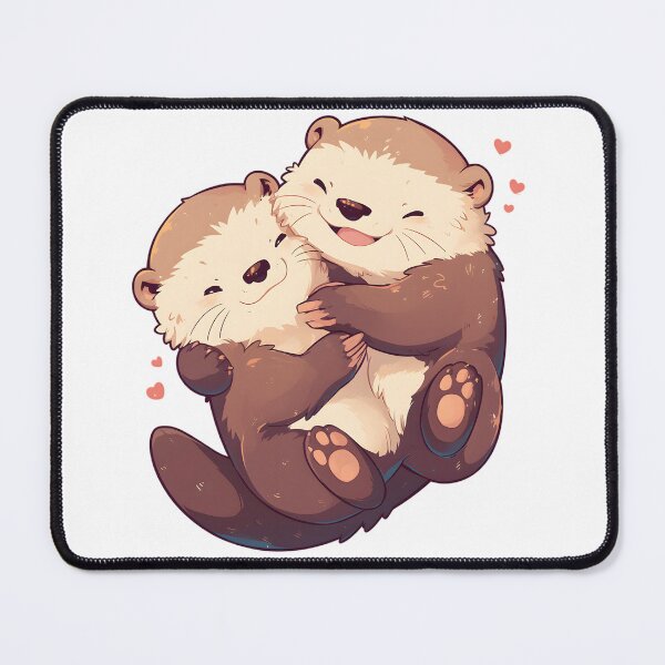 Item preview, Cute Cuddling Otters  designed and sold by StickySparkle.