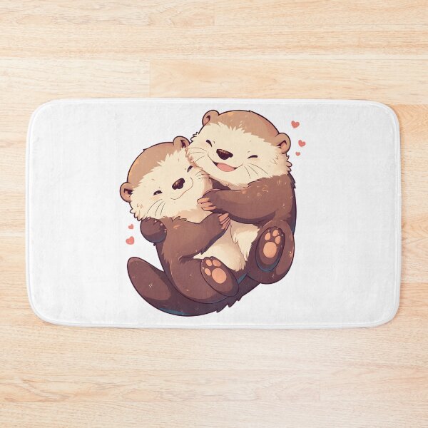 Item preview, Cute Cuddling Otters  designed and sold by StickySparkle.