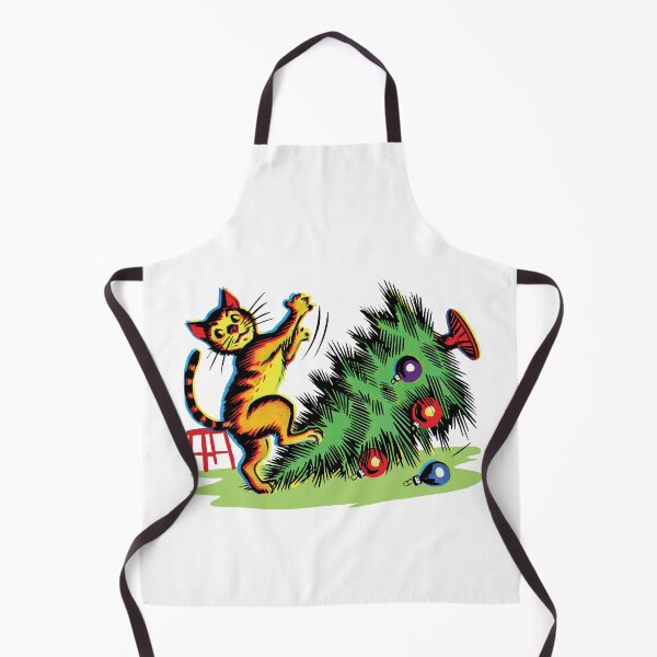 Item preview, Funny Cat Christmas Retro Vintage Style designed and sold by LuminOrb.