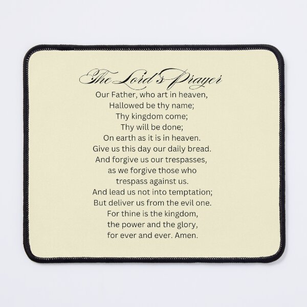 Item preview, The Lord's Prayer Christian Bible Verse Typography designed and sold by Our Bible Journey.