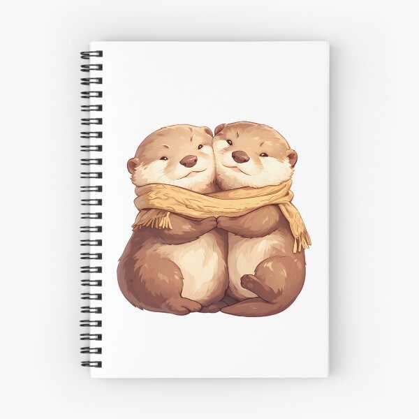 Item preview, Cute Cuddling Otters  designed and sold by StickySparkle.