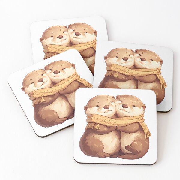 Item preview, Cute Cuddling Otters  designed and sold by StickySparkle.