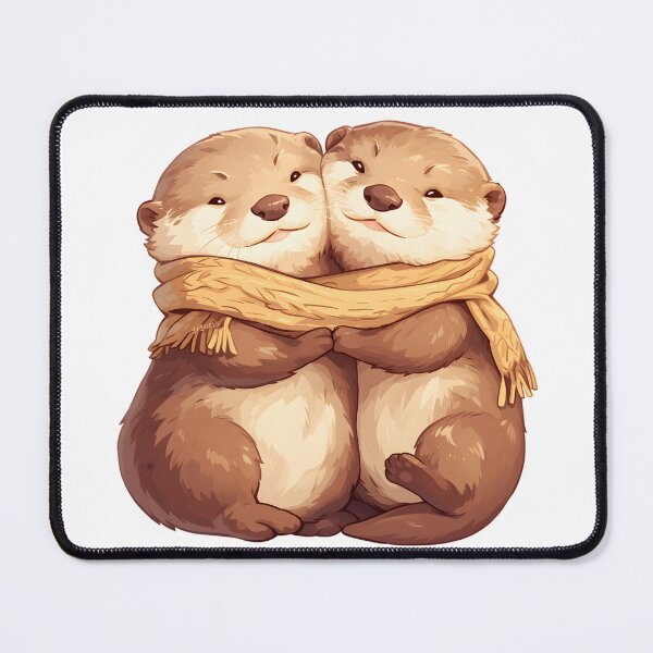Item preview, Cute Cuddling Otters  designed and sold by StickySparkle.