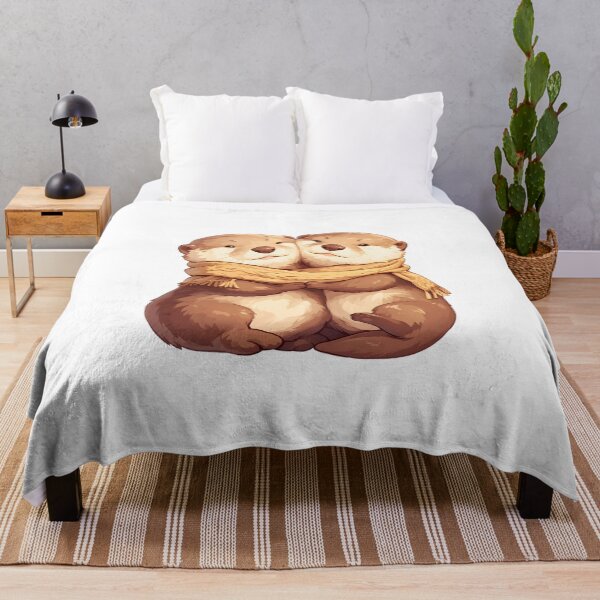 Item preview, Cute Cuddling Otters designed and sold by StickySparkle.
