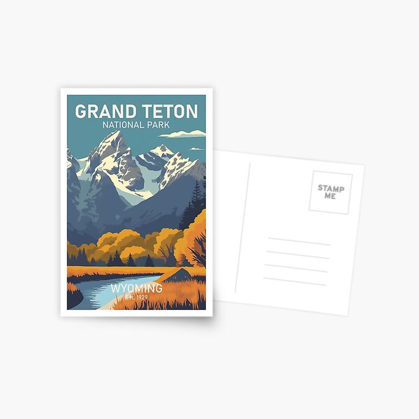 Aperçu de l'œuvre PARC NATIONAL DU GRAND TETON créée et vendue par MarkedArtPrints.