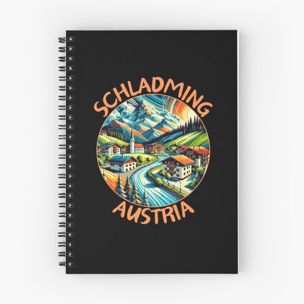 Item preview, Schladming in Austria (Styria) Vintage Vector Art Travel Emblem designed and sold by MaateoDesign.